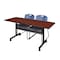 Kobe Rectangle FlipTop Table, 60" W, 29" H, Laminate Top, Cherry MKFTM6024CH44BE - alternate 1